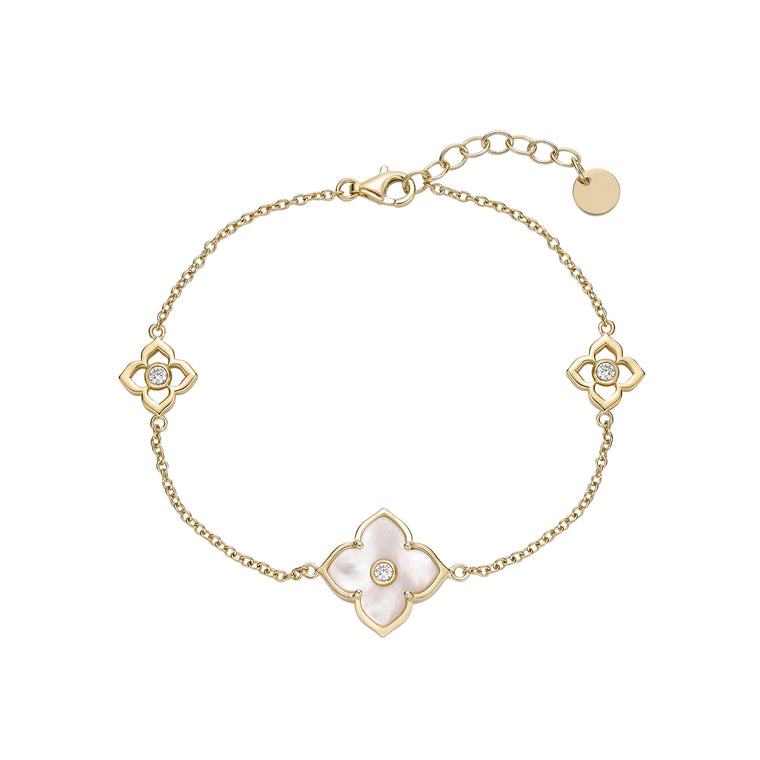 Flora Classic Triple Flower Station Bracelet