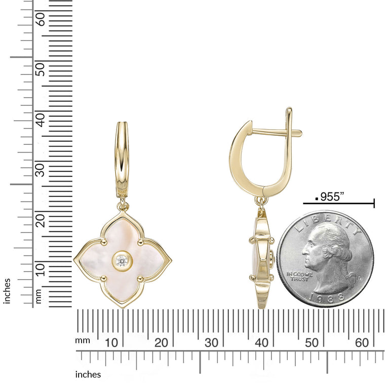 Flora Classic Flower Drop Earrings
