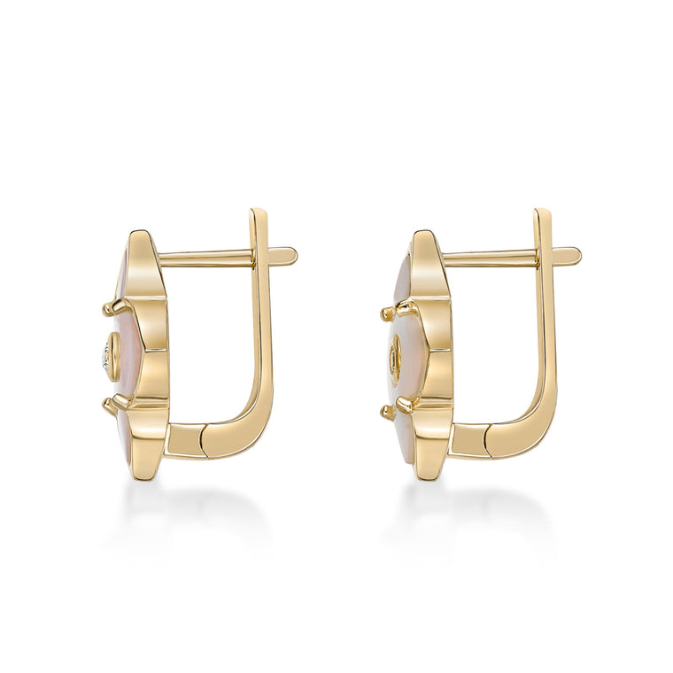 Flora Classic Flower Huggie Earrings