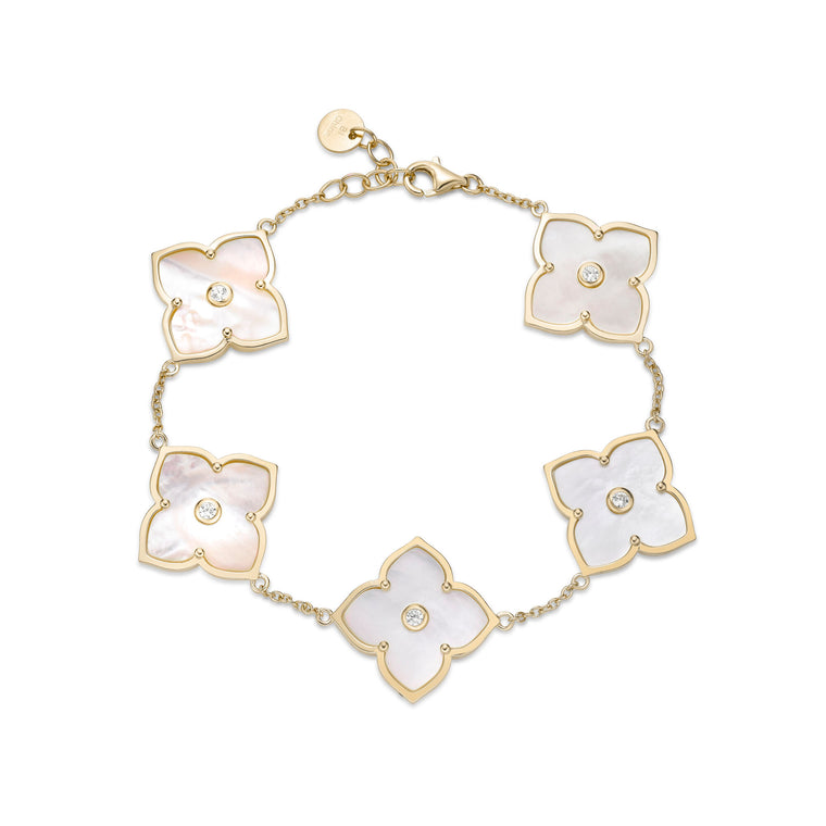 Flora Grand Five-Station Flower Bracelet