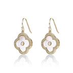 Flora Halo Flower Hook Earrings