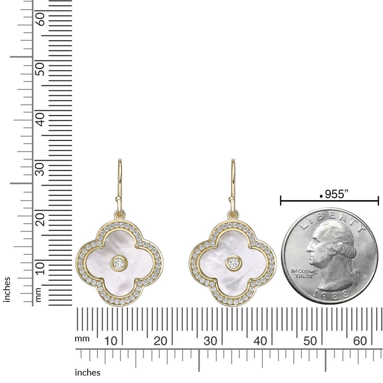 Flora Halo Flower Hook Earrings