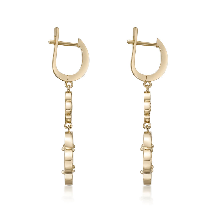 Flora Classic Twin Flower Earrings