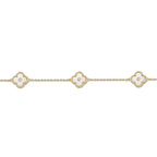 Flora Halo Three-Station Flower Bracelet