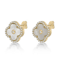 Flora Halo Flower Stud Earrings