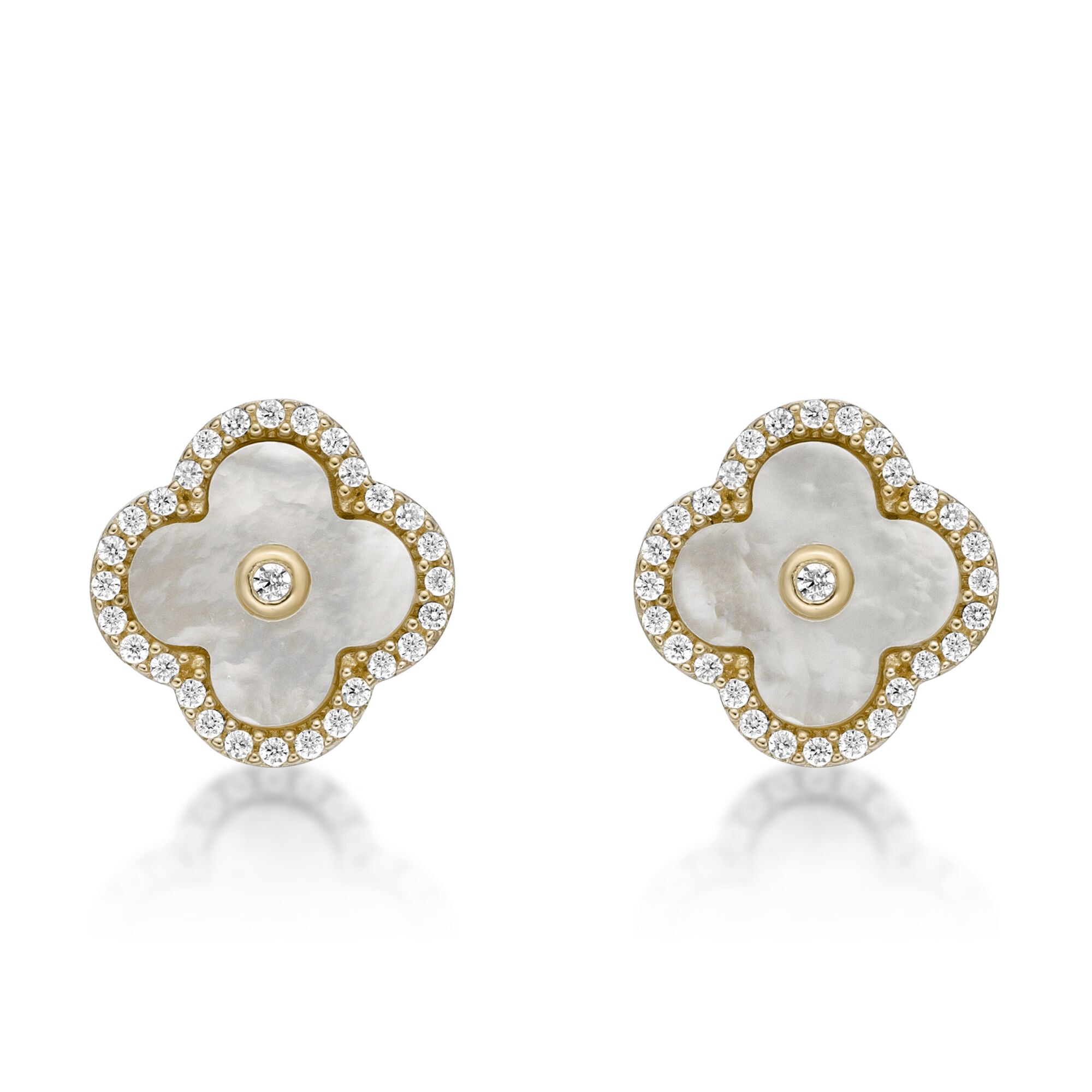 Flora Halo Flower Stud Earrings
