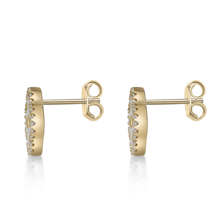 Flora Halo Flower Stud Earrings