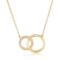 Interlocking Cirlces Pendant in