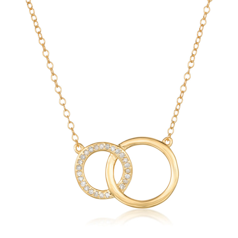 Interlocking Cirlces Pendant in