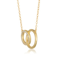 Interlocking Cirlces Pendant in