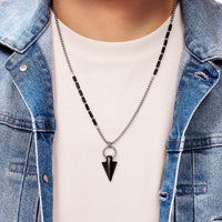Triangle Drop Necklace in Stainless Steel