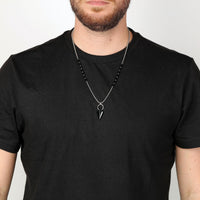 Triangle Drop Necklace in Stainless Steel