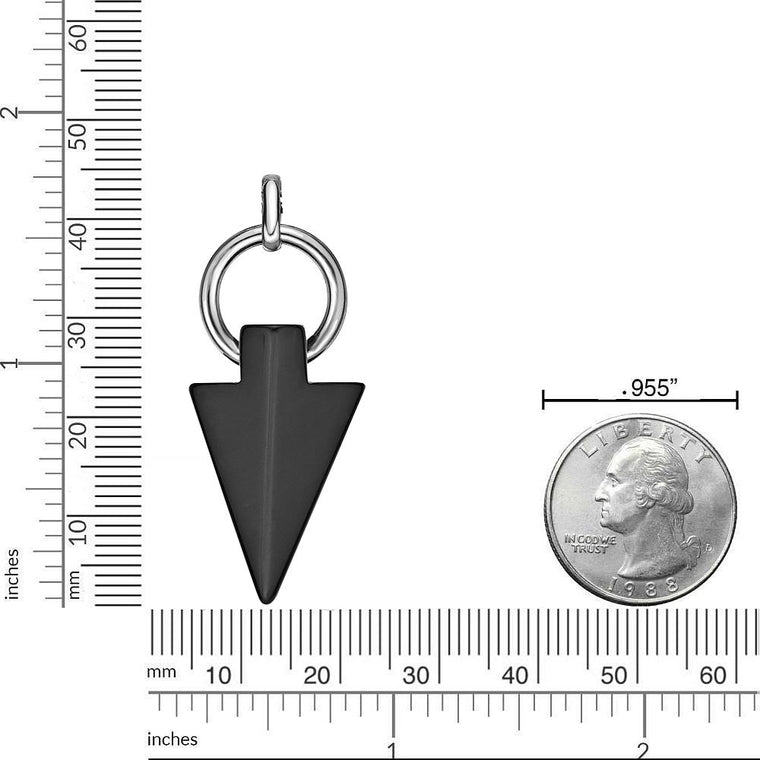Triangle Drop Necklace in Stainless Steel