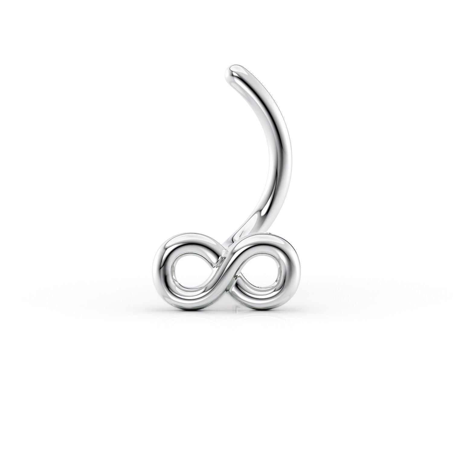 14K Infinity Curved Nose Ring - 20G