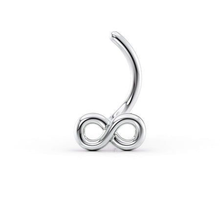 14K Infinity Curved Nose Ring - 20G