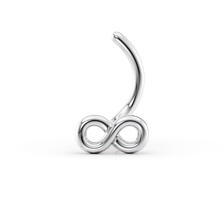 14K Infinity Curved Nose Ring - 20G