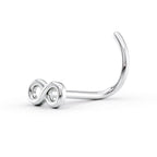 14K Infinity Curved Nose Ring - 20G