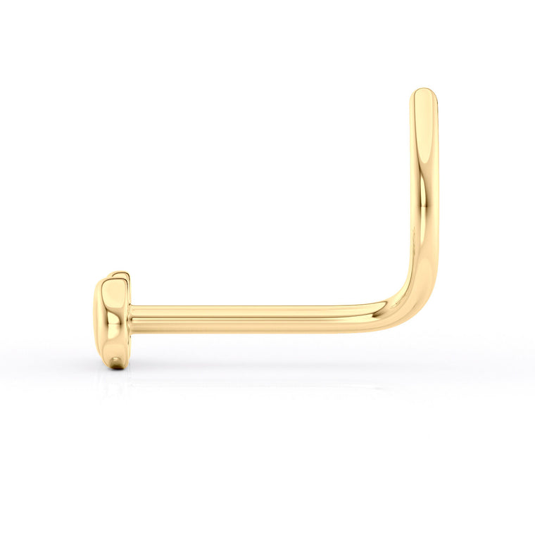 14K Screw Infinity Curved Nose Ring - 20G