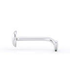 14K Heart Curved Nose Ring - 20G
