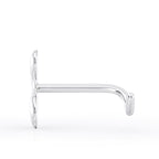 14K Clover Curved Nose Ring - 20G