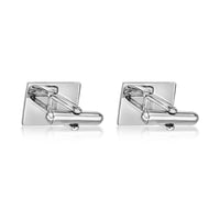 Camoflague Rectanlge Cufflinks  in Stainless Steel