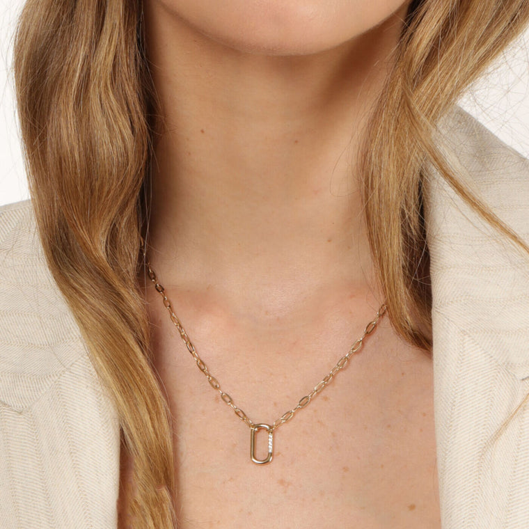 Carabiner Paperclip Necklace
