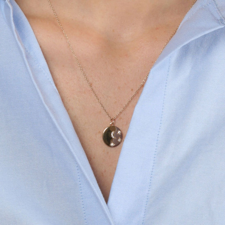Astrological Circle Pendant Necklace