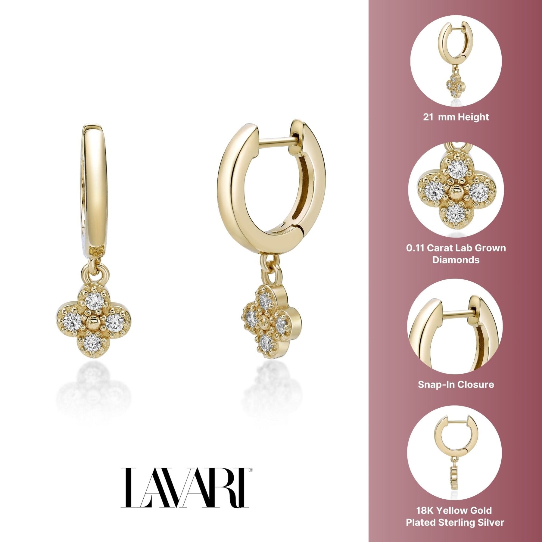 Dangle Flora Earrings