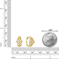Lab Grown Diamond Cage Huggie Earrings
