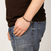 Anchor Bracelet in Black Finish Stainless Steel