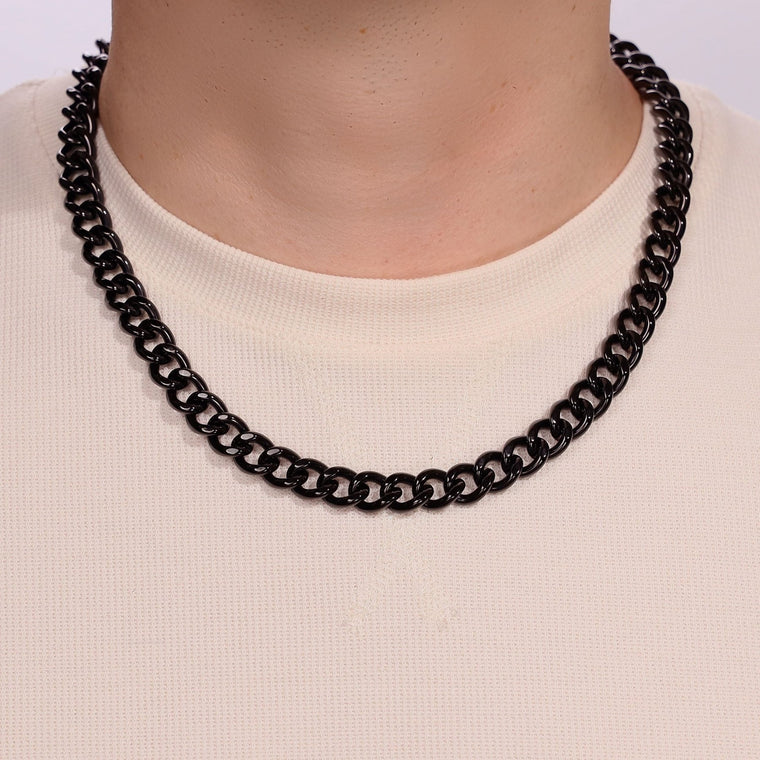 Thick Chain in Black Ion Plated Stainless Steel