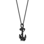 Anchor Pendant in Antique Finish Stainless Steel
