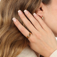 Slash Signet Ring