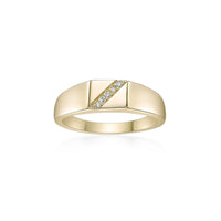 Slash Signet Ring