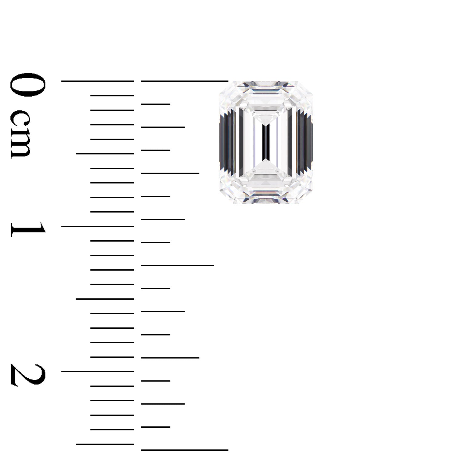 IGI Certified Emerald Cut Lab Grown Diamond (D-F Color VS1-VVS2 Clarity)