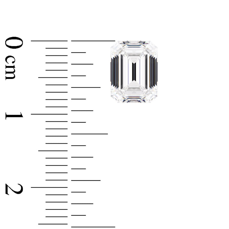 IGI Certified Emerald Cut Lab Grown Diamond (D-F Color VS1-VVS2 Clarity)