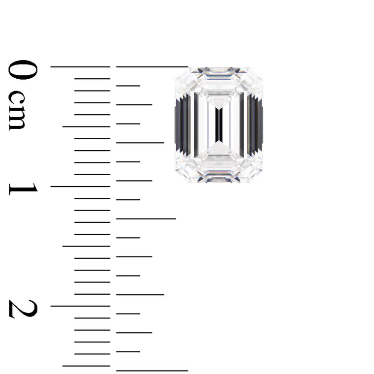 IGI Certified Emerald Cut Lab Grown Diamond (D-F Color VS1-VVS2 Clarity)