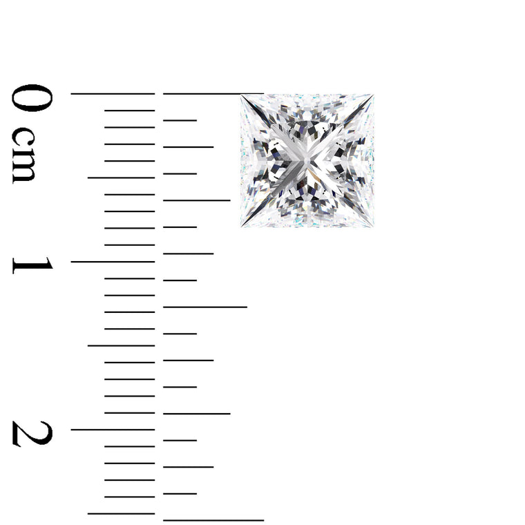 IGI Certified Princess Cut Lab Grown Diamond (D-F Color VS1-VVS2 Clarity)
