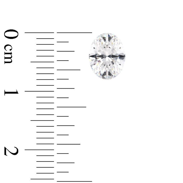 IGI Certified Oval Cut Lab Grown Diamond (D-F Color VS1-VVS2 Clarity)