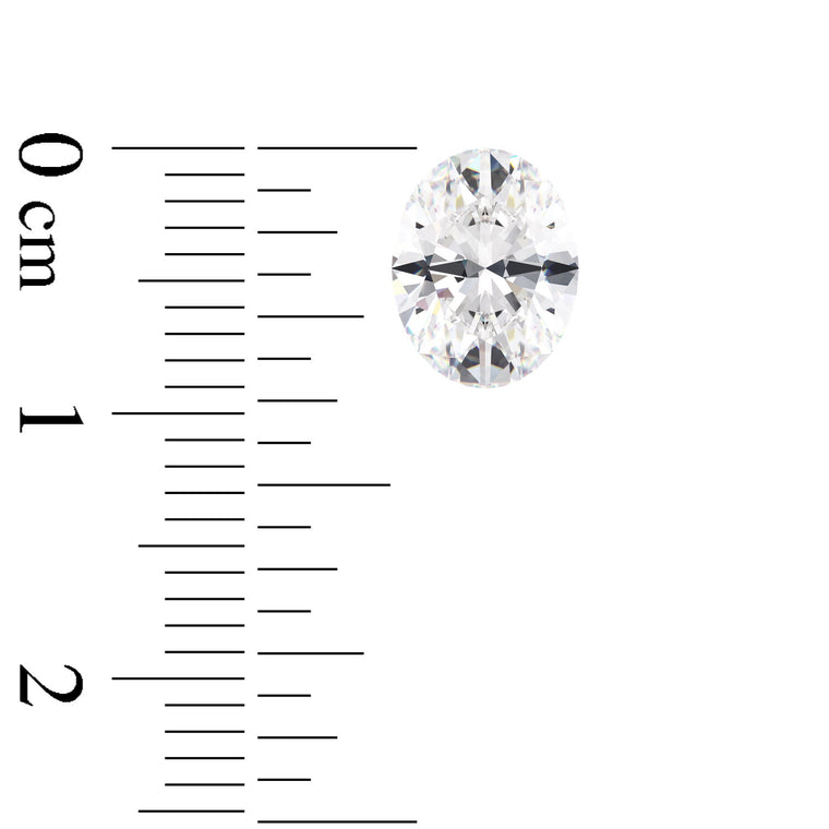 IGI Certified Oval Cut Lab Grown Diamond (D-F Color VS1-VVS2 Clarity)