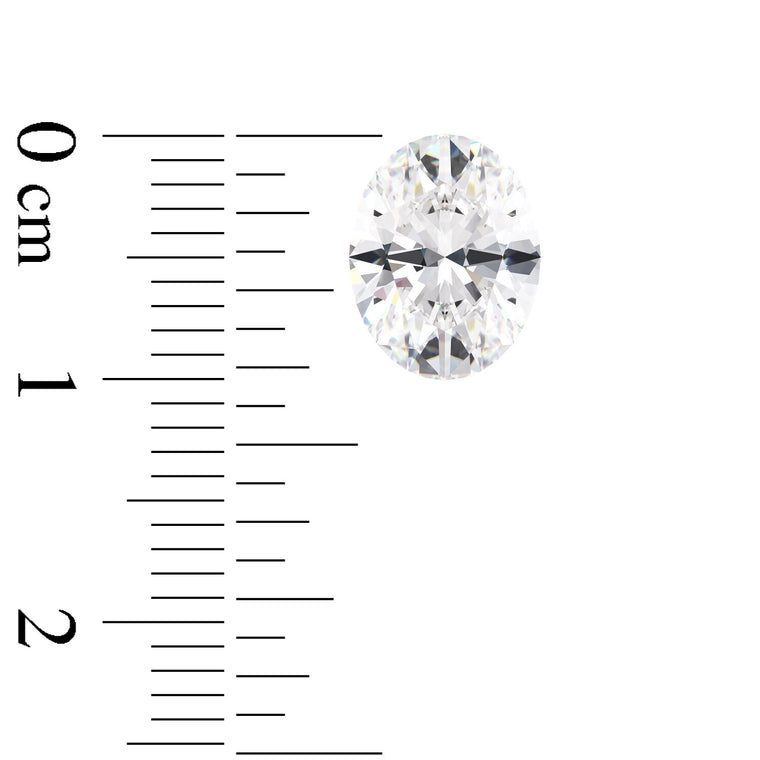 IGI Certified Oval Cut Lab Grown Diamond (D-F Color VS1-VVS2 Clarity)