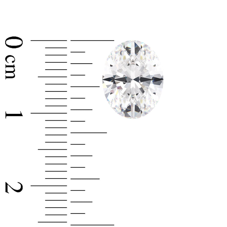 IGI Certified Oval Cut Lab Grown Diamond (D-F Color VS1-VVS2 Clarity)