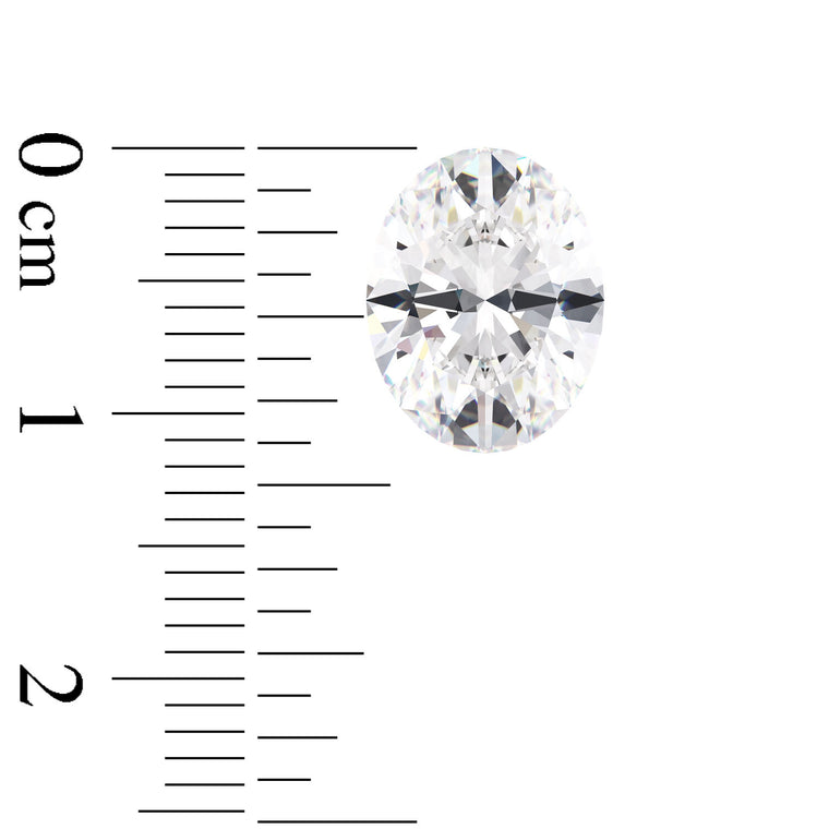 IGI Certified Oval Cut Lab Grown Diamond (D-F Color VS1-VVS2 Clarity)