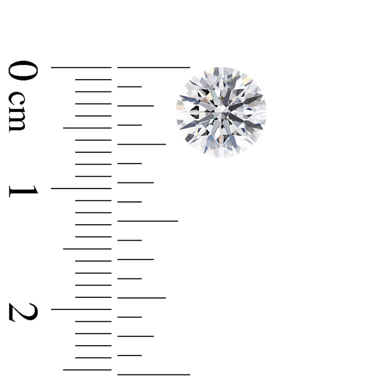 IGI Certified Round Brilliant Cut Lab Grown Diamond (D-F Color VS1-VVS2 Clarity)