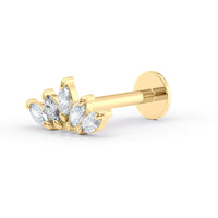 Marquee Cubic Zirconia Micro Labret  - 16G