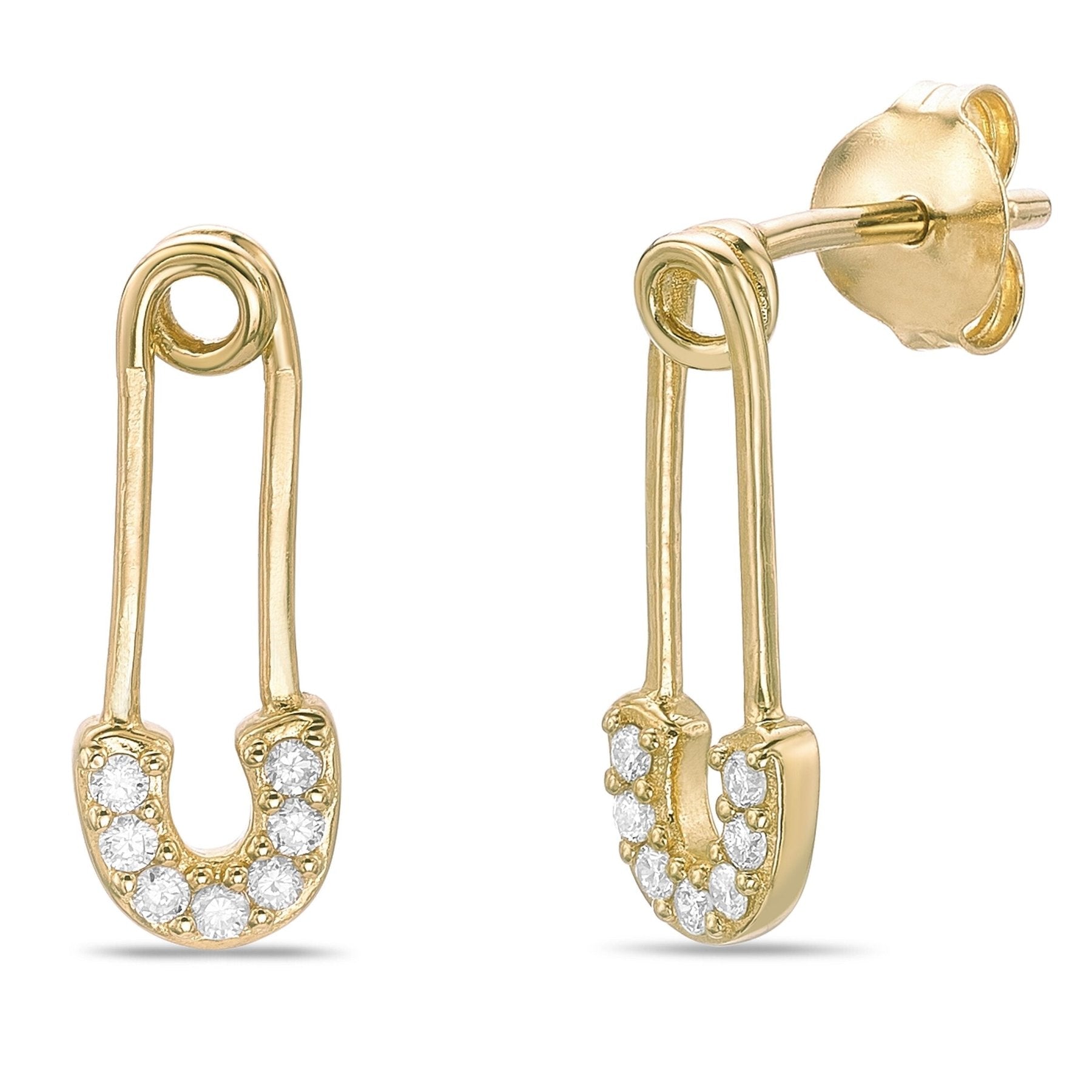 Paperclip Stud Earrings