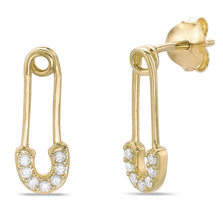 Paperclip Stud Earrings