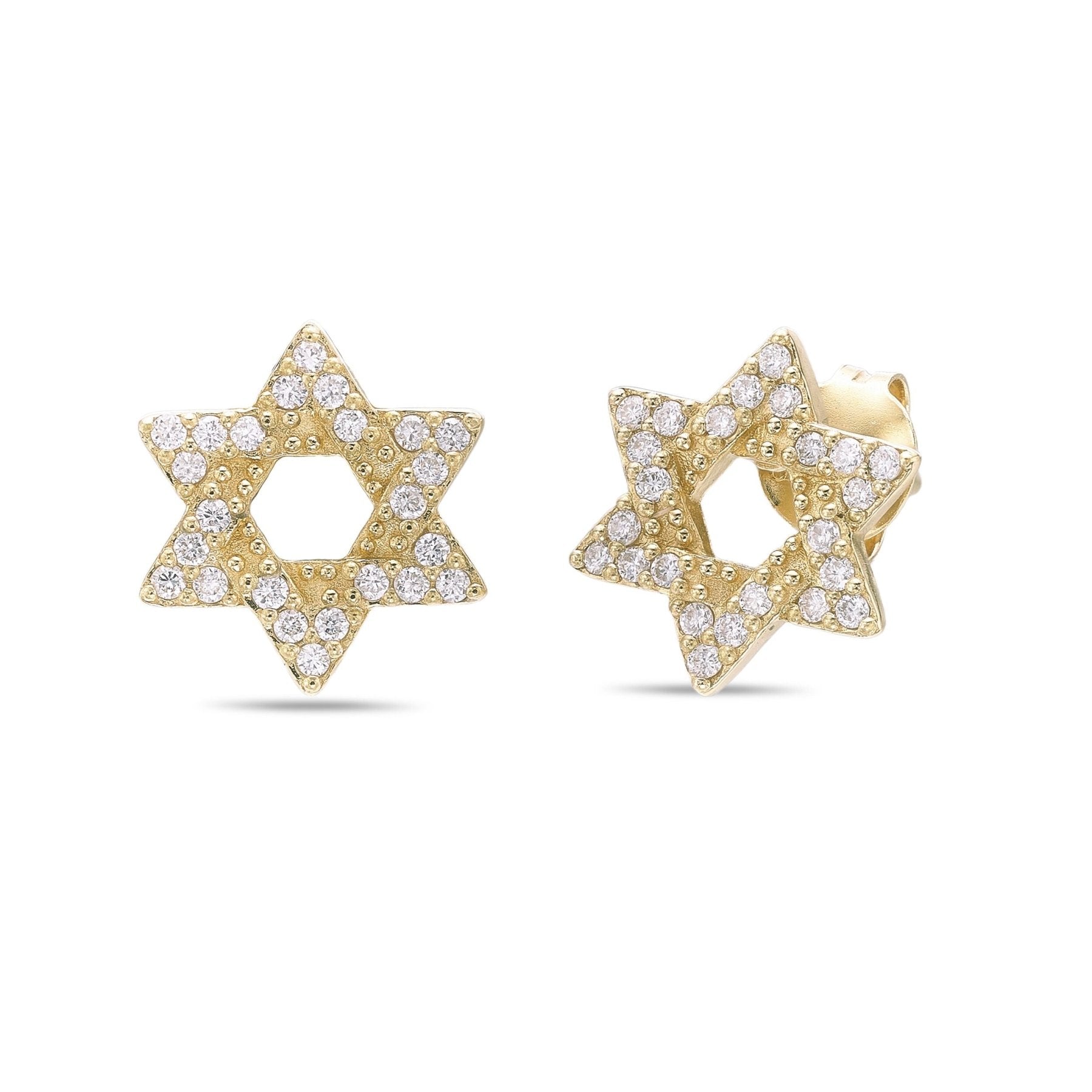 Star Of David Stud Earrings