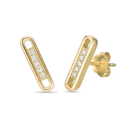 Oval Stud Earring