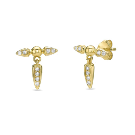 Lab Grown Diamond Spike Dangle Earring
